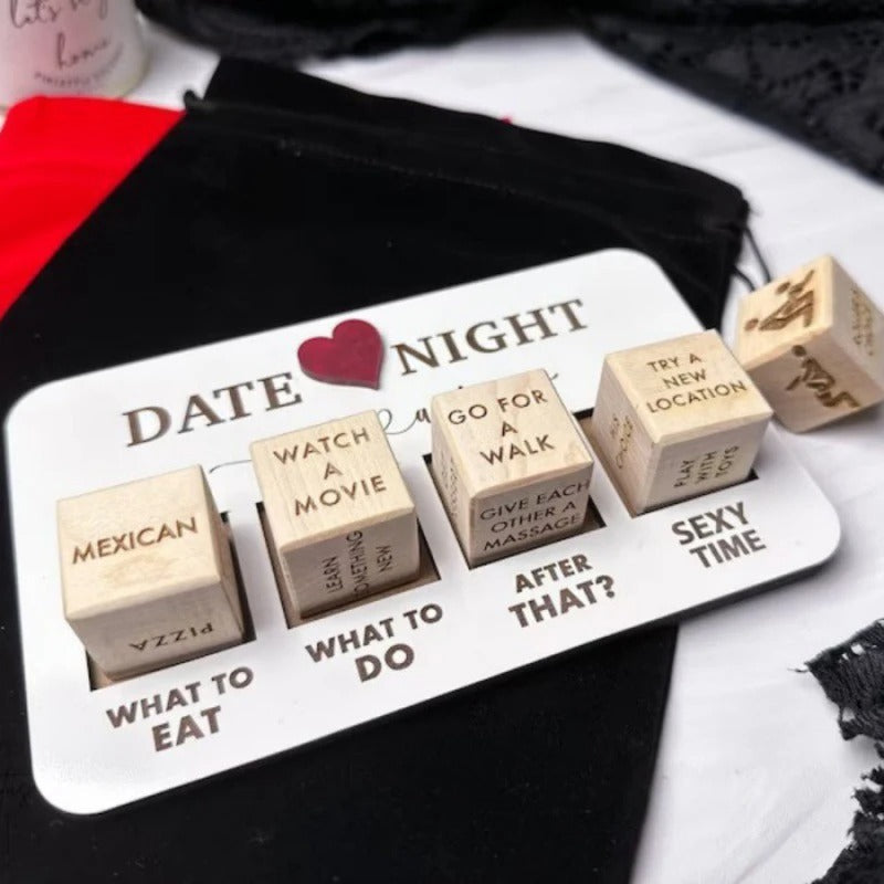 Wooden Date Night Dice